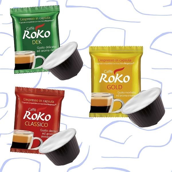 Coffee tasting box in capsules compatible Dolce Gusto